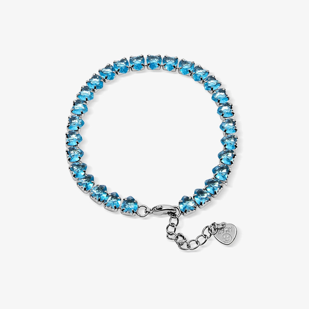 Evry Jewels Fergie Heart Tennis Bracelet