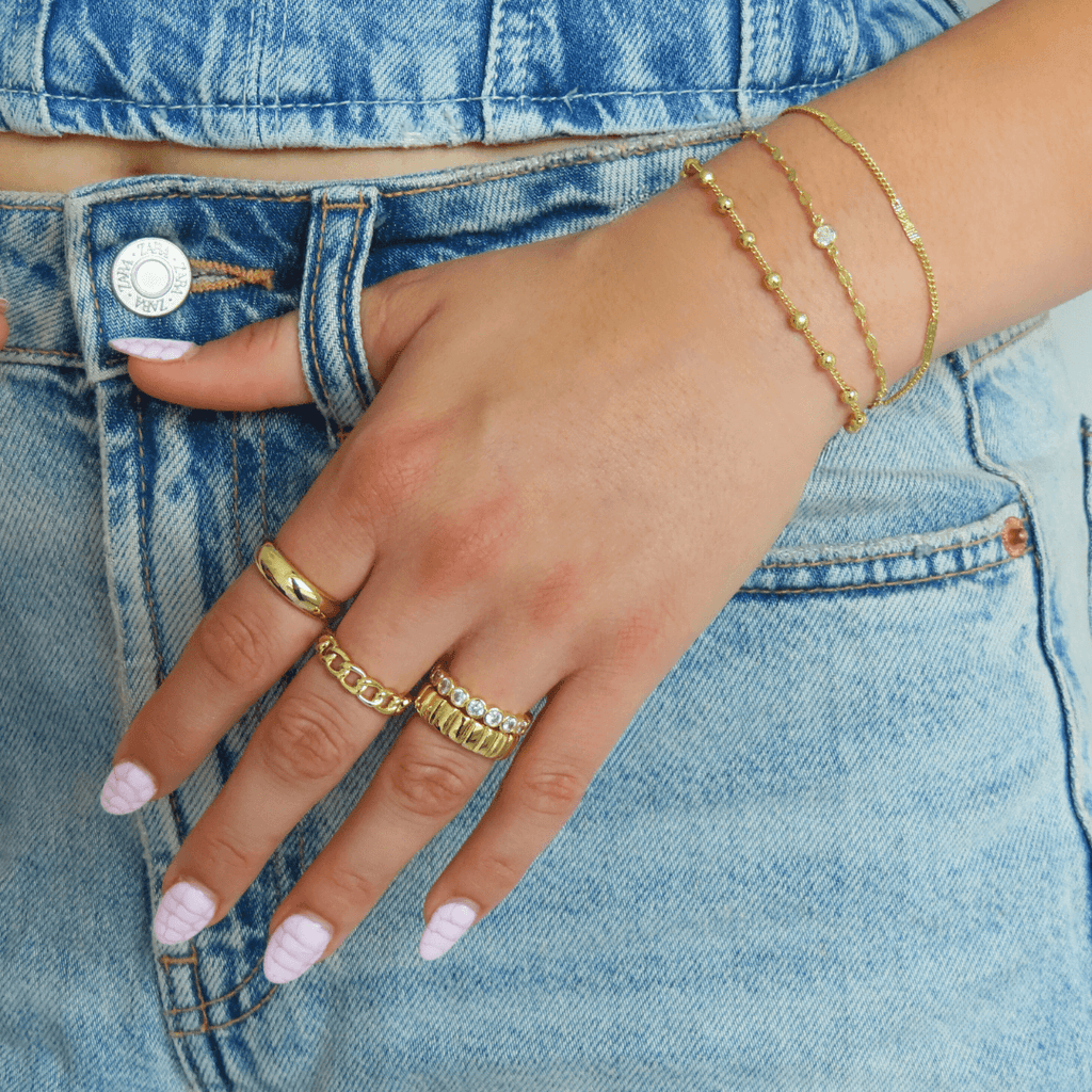 Evry Jewels Bricks Ring