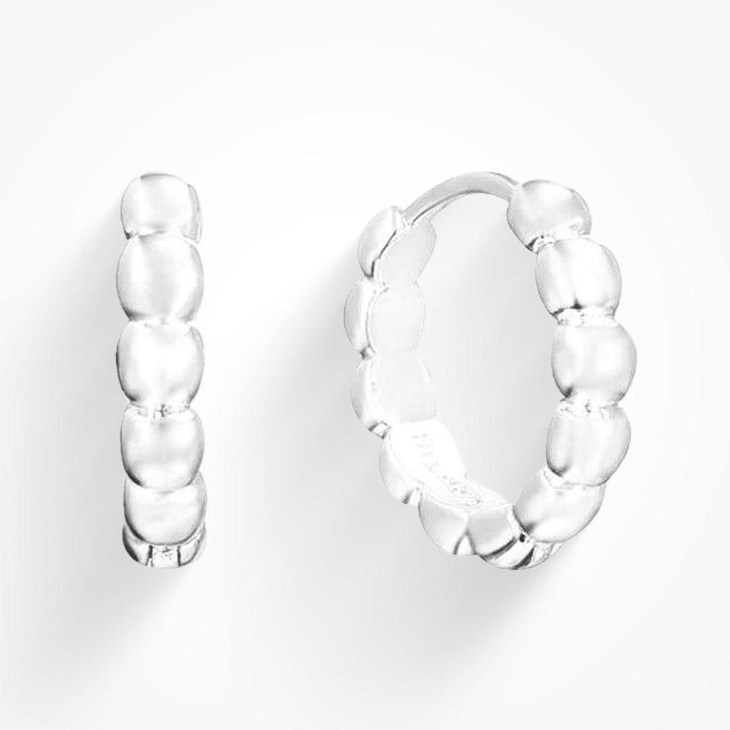 Evry Jewels Pebble Hoops
