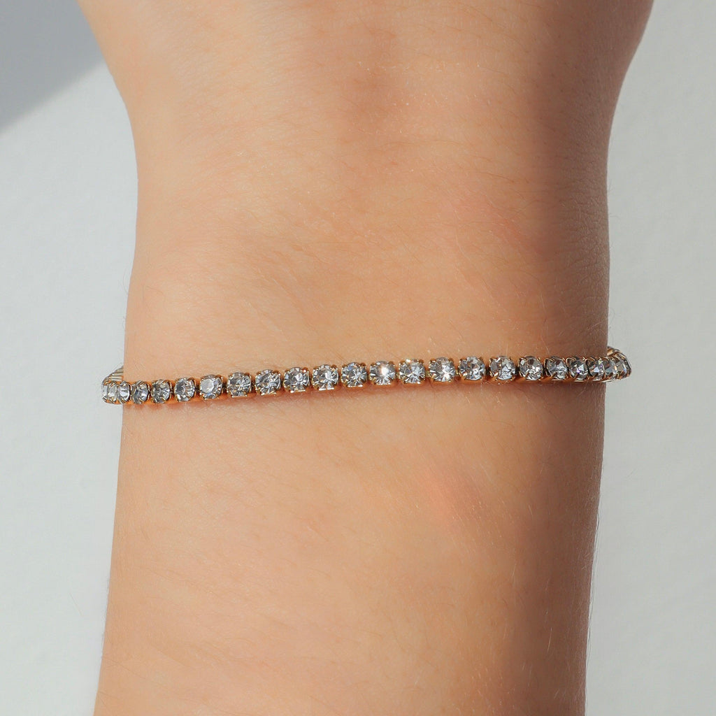 Evry Jewels Champagne Princess Tennis Bracelet