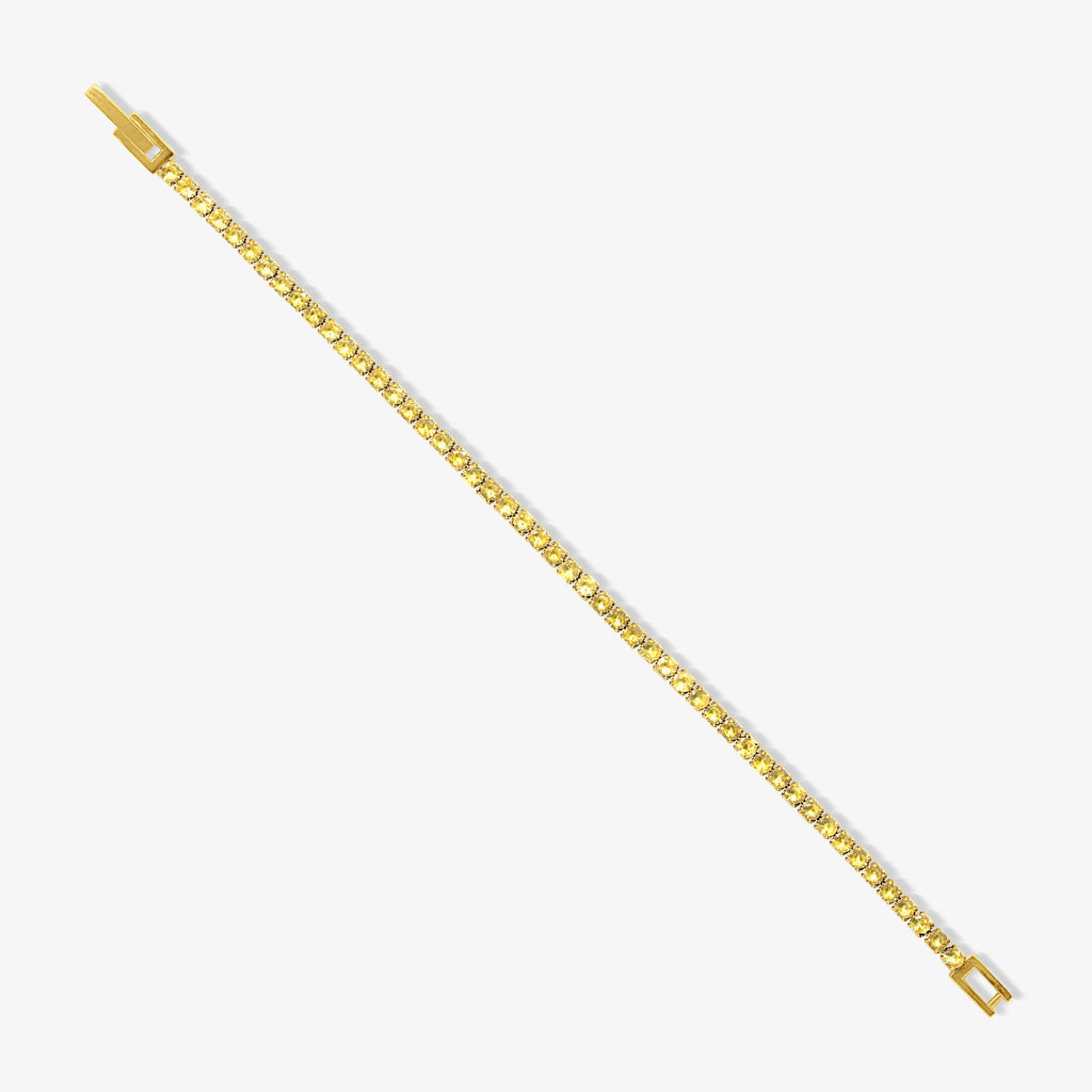 Evry Jewels Citrine Crush Tennis Bracelet