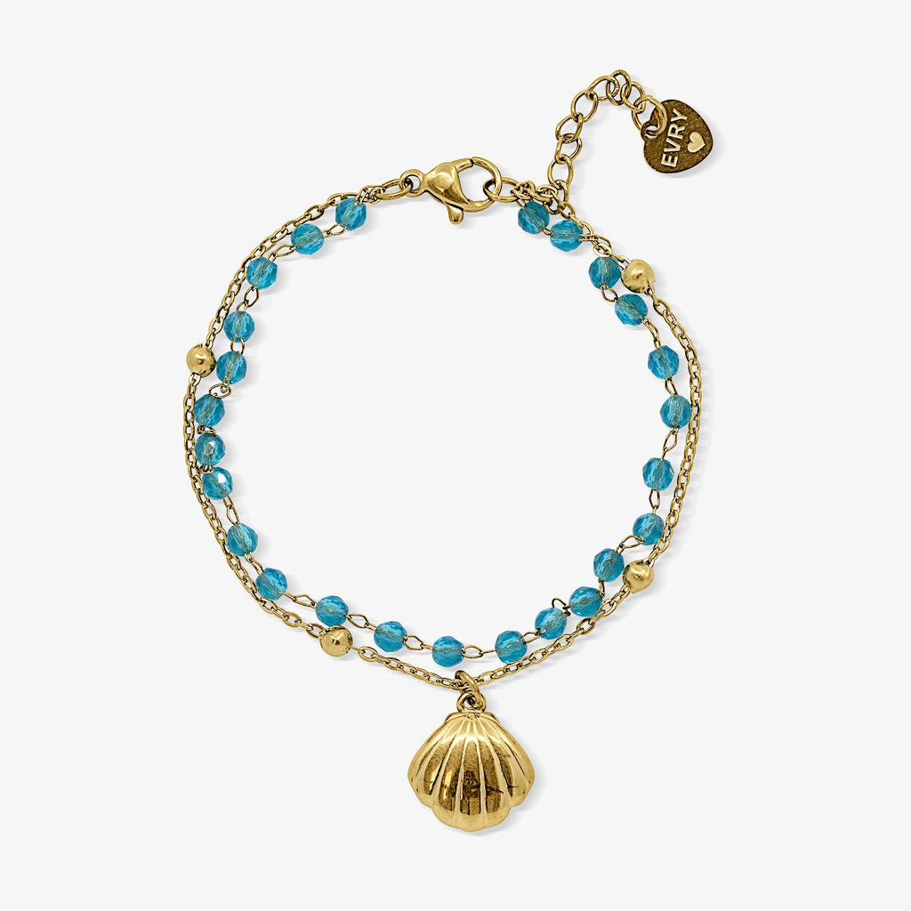 Evry Jewels Double Layer Coastal Charm Bracelet