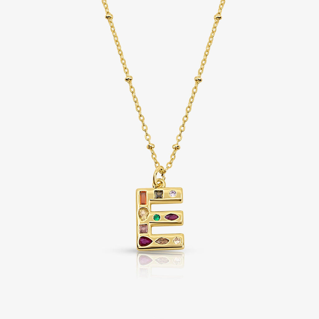 Evry Jewels Bright Babe Initial Necklace