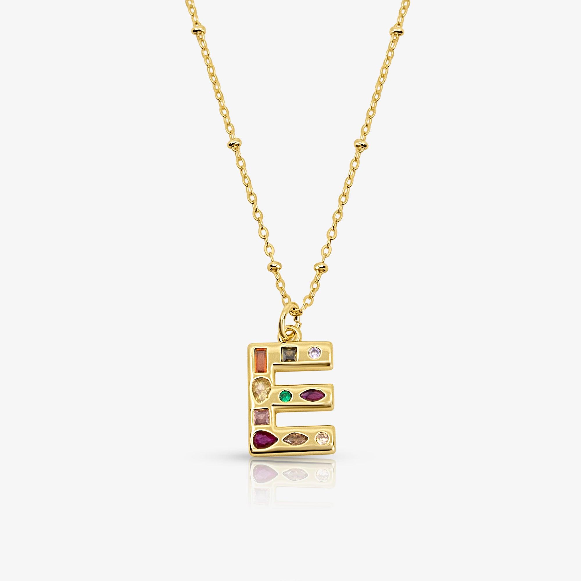 Evry Jewels Bright Babe Initial Necklace