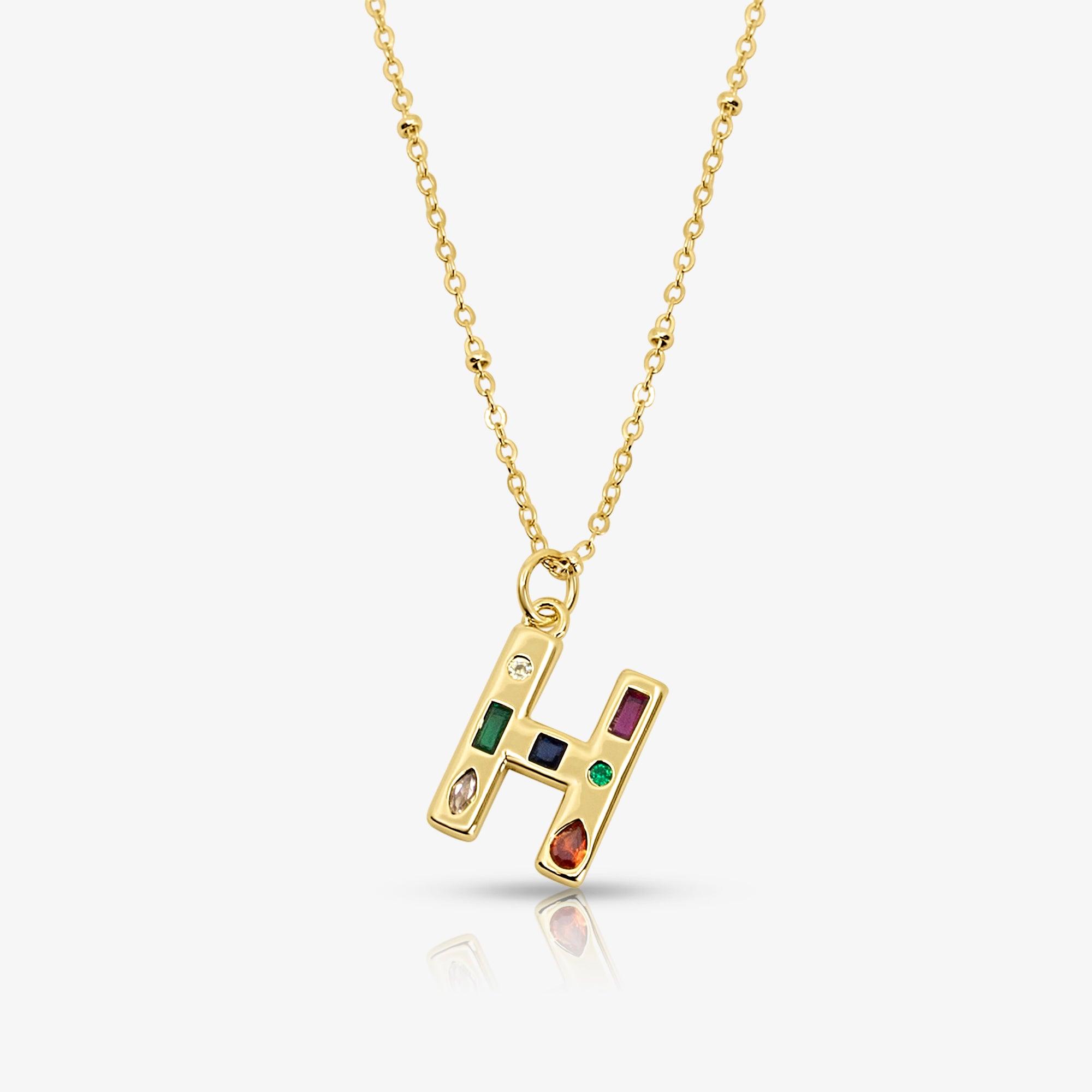 Evry Jewels Bright Babe Initial Necklace