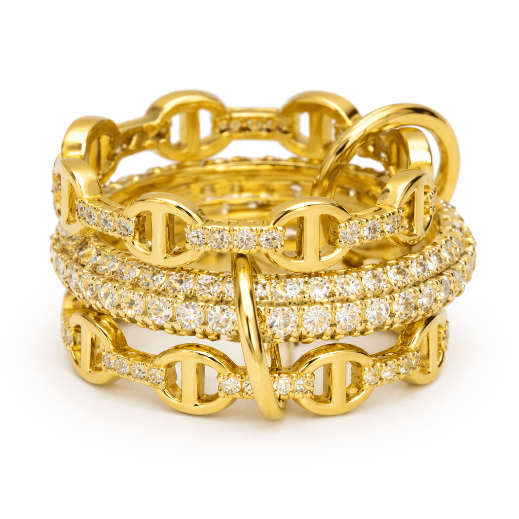Evry Jewels Dolce Iconic Stacked Ring
