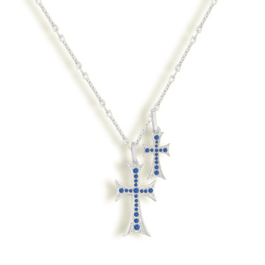 Evry Jewels Double Cross Me Necklace