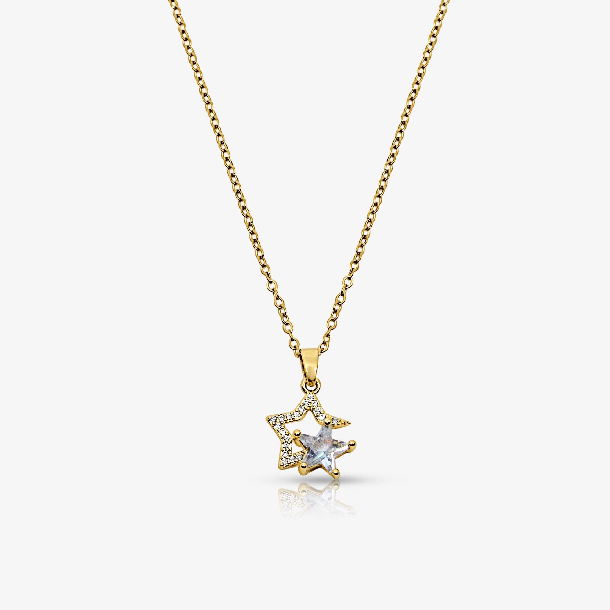 Evry Jewels Double Wish Necklace