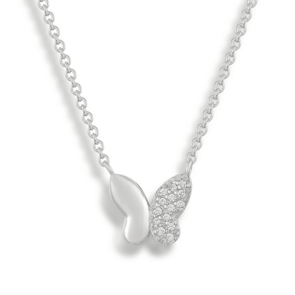 Evry Jewels Fluttering Wings Necklace