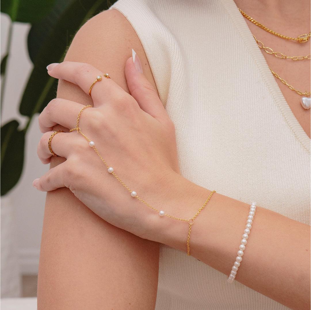 Evry Jewels Girly Pearly Bracelet