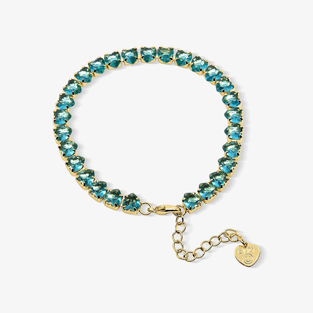 Evry Jewels Fergie Heart Tennis Bracelet