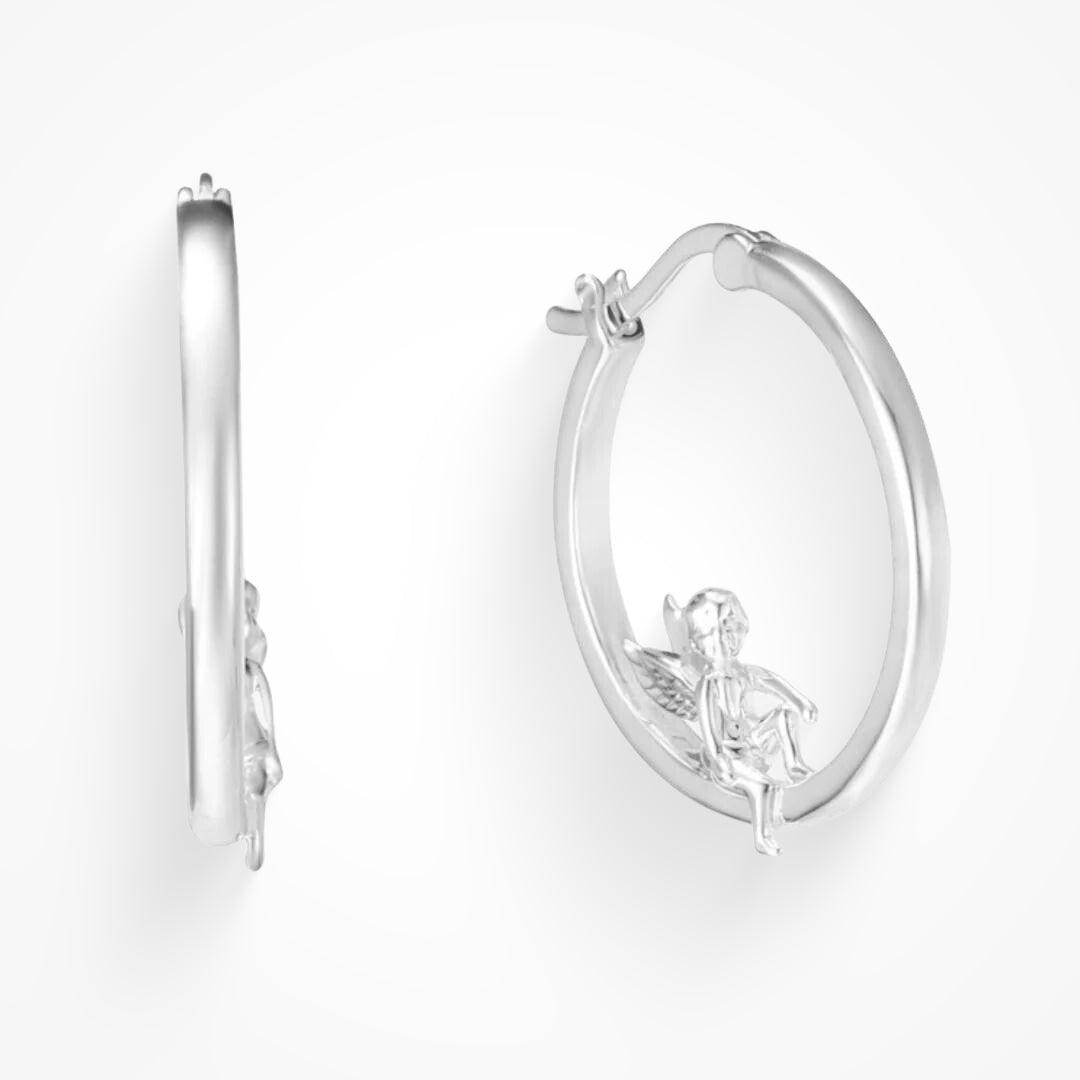 Evry Jewels Guardian Angel Earrings