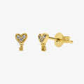 Evry Jewels Key To My Heart Earrings