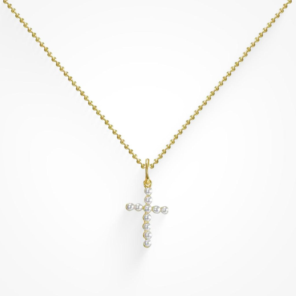 Evry Jewels Heavenly Hour Cross Necklace