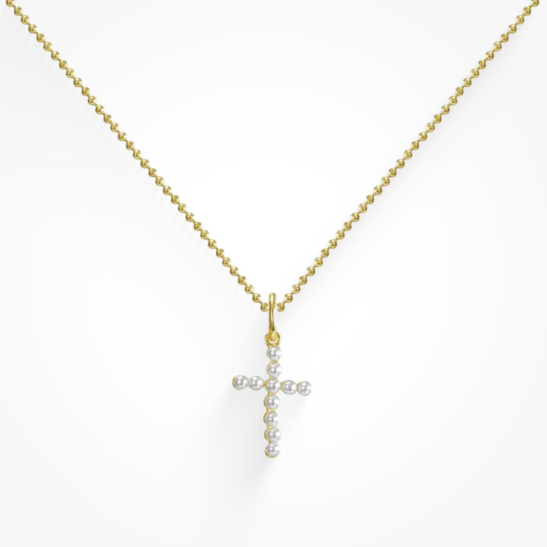 Evry Jewels Heavenly Hour Cross Necklace