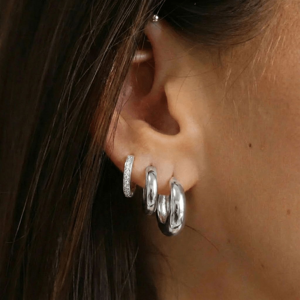 Evry Jewels Essential 3-Piece Earrings Bundle