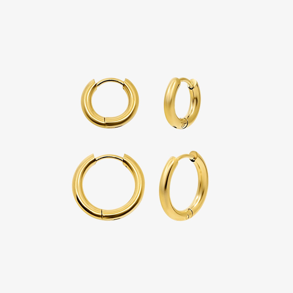 Evry Jewels Evryday Hoop 2-Piece Earring Set