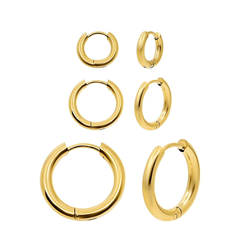 Evry Jewels Cutie Thin Hoop Earrings