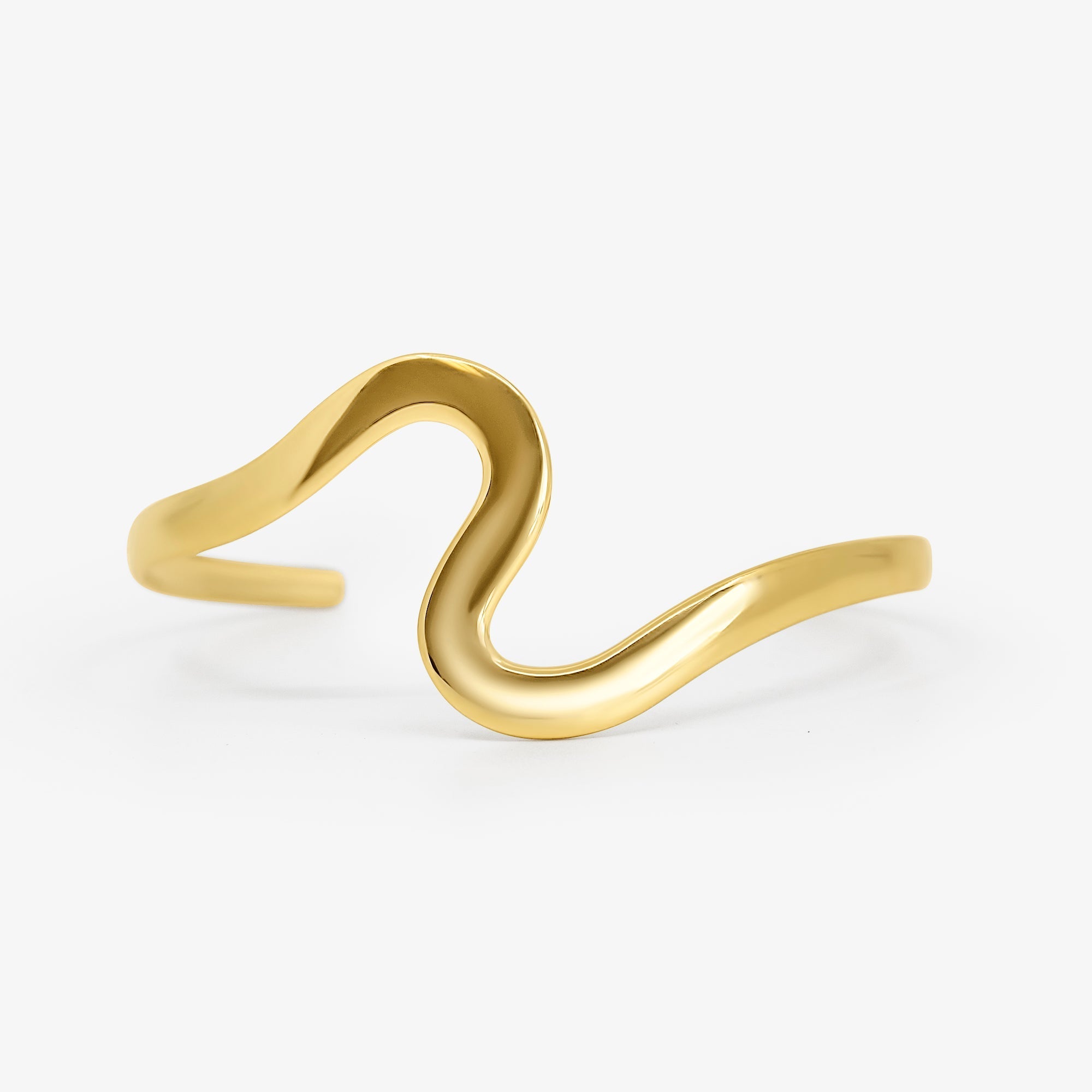 Evry Jewels Icon Edge Arm Cuff Gold