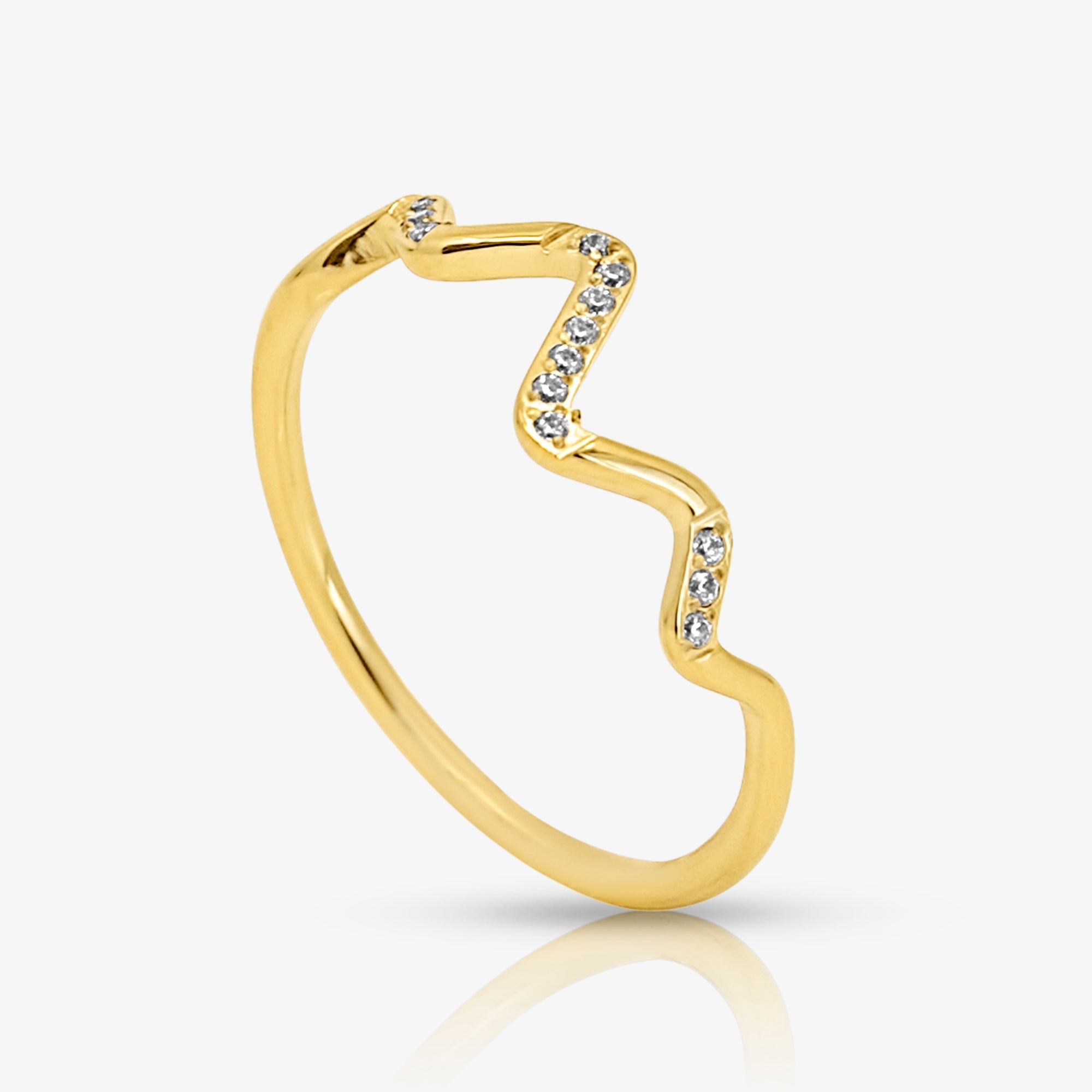Evry Jewels Pretty Wave Ring
