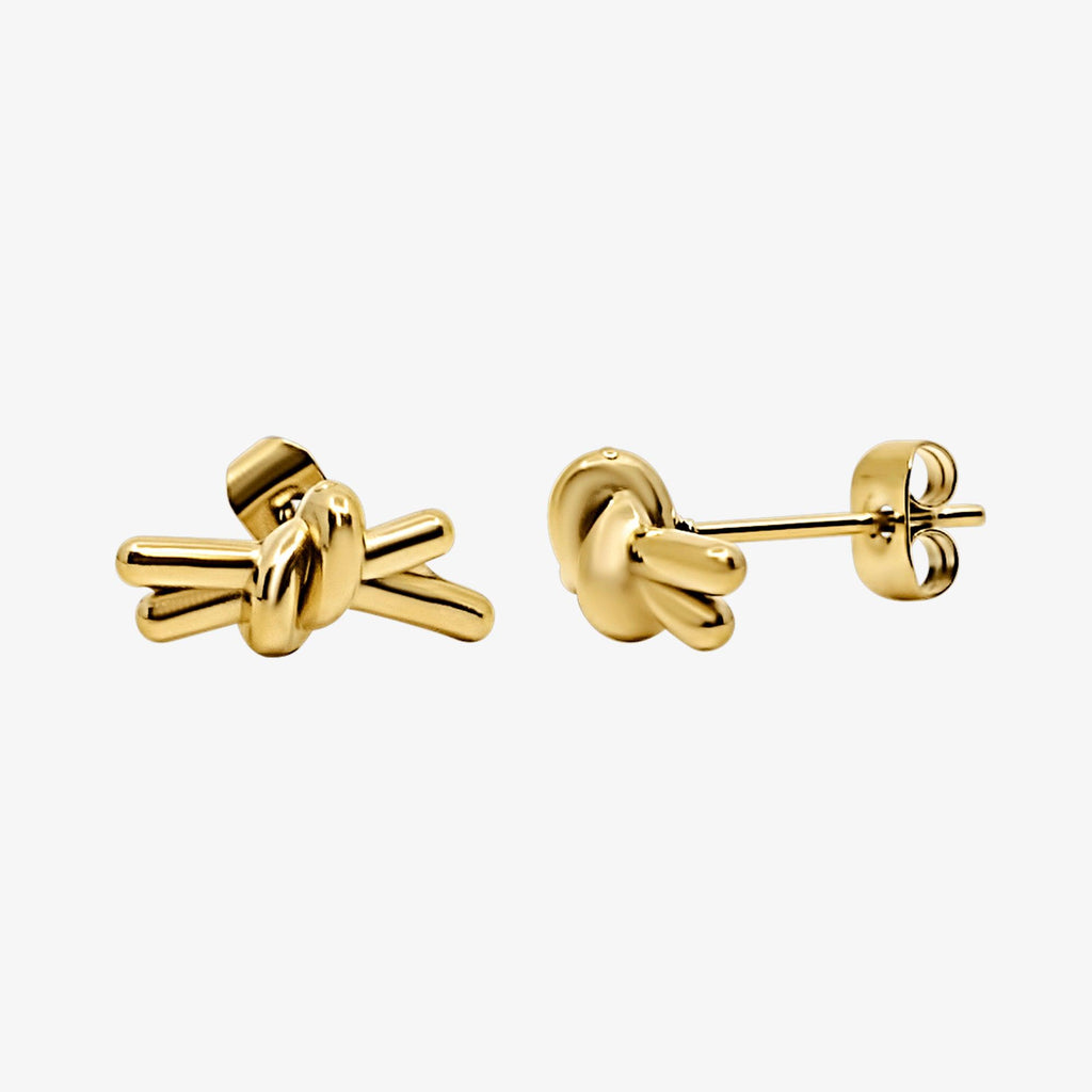 Evry Jewels Knotty Babe Stud Earrings