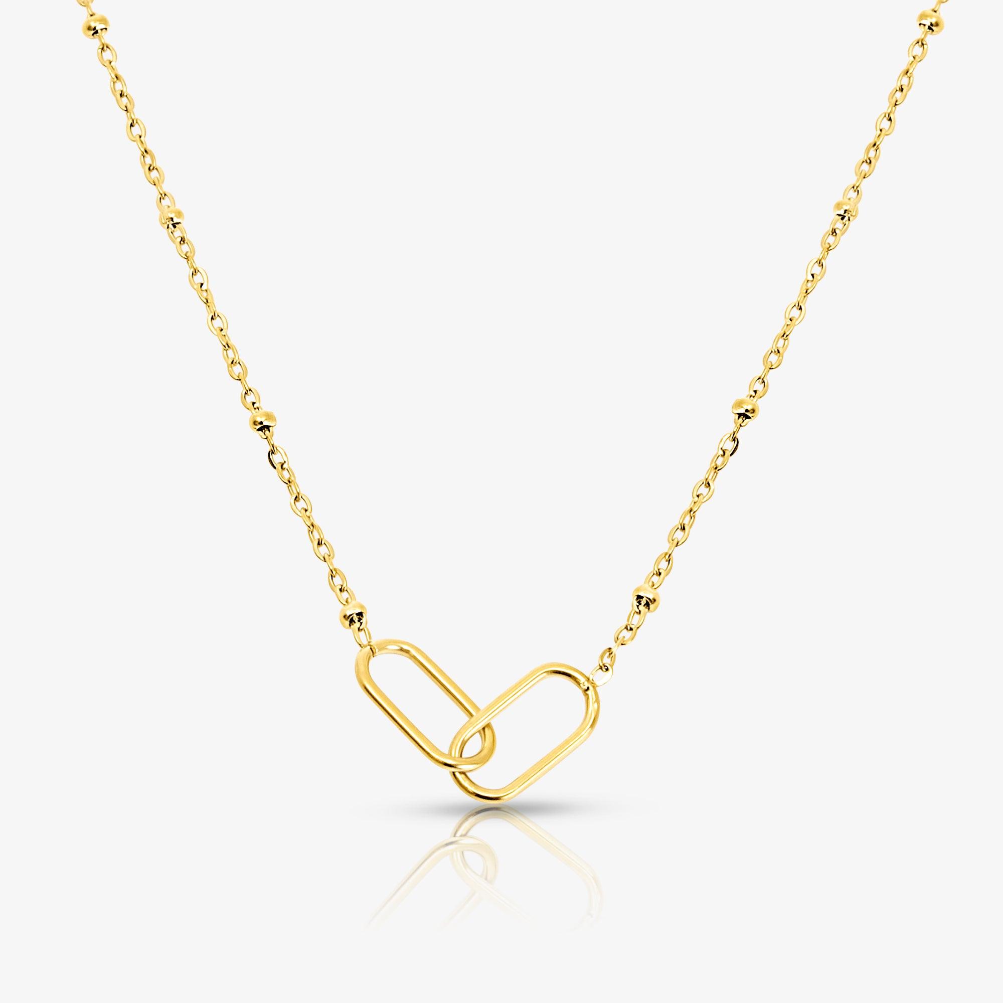 Evry Jewels Connected Hearts Necklace