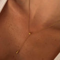 Evry Jewels Luna Drop Lariat Necklace