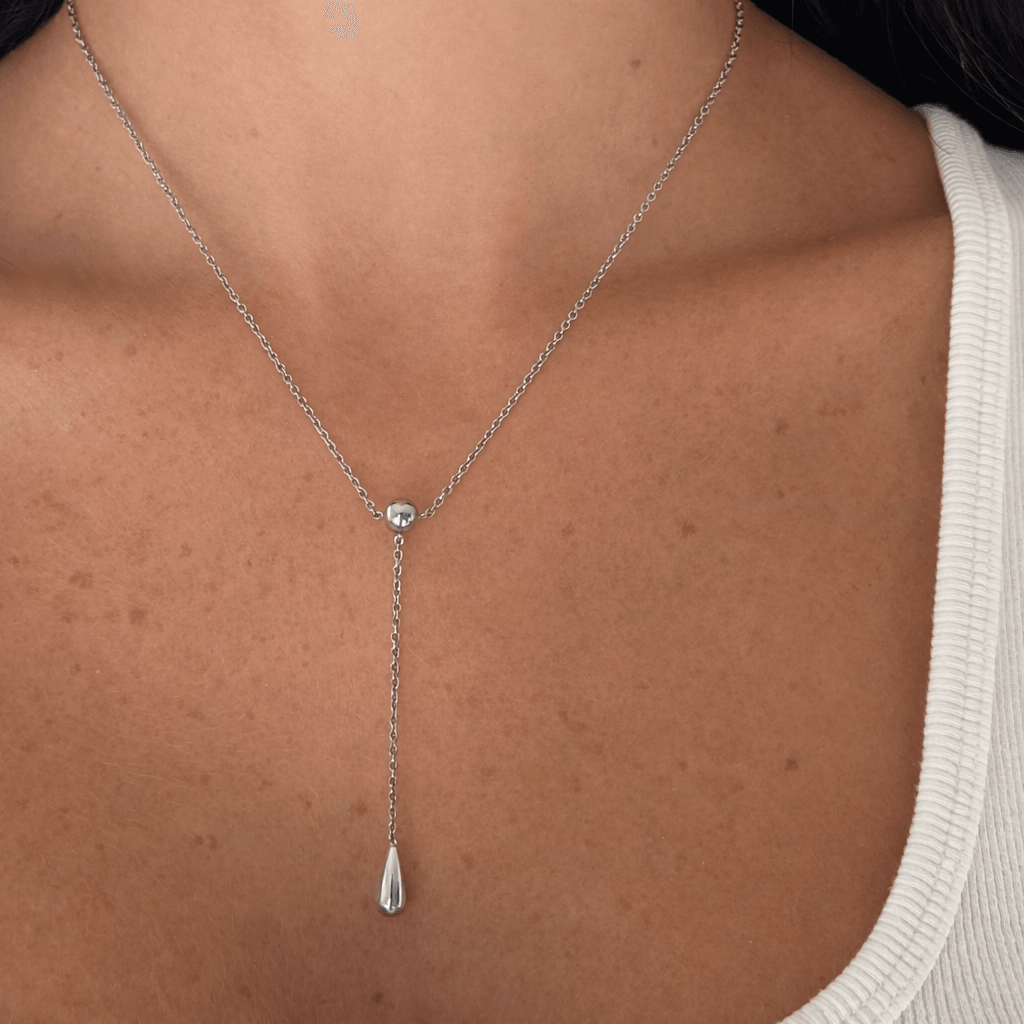 Evry Jewels Luna Drop Lariat Necklace
