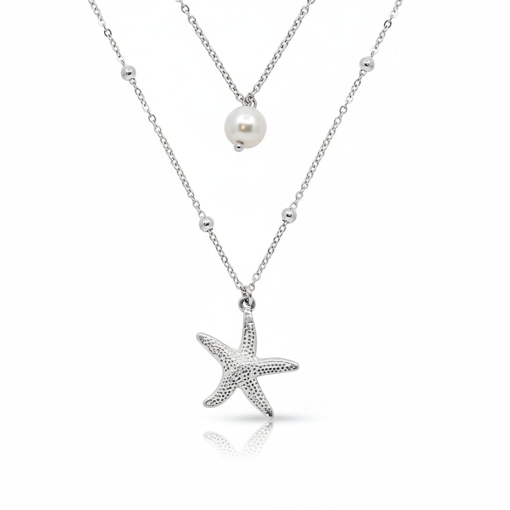 Evry Jewels Mermaid Mood Necklace 2 Piece Set