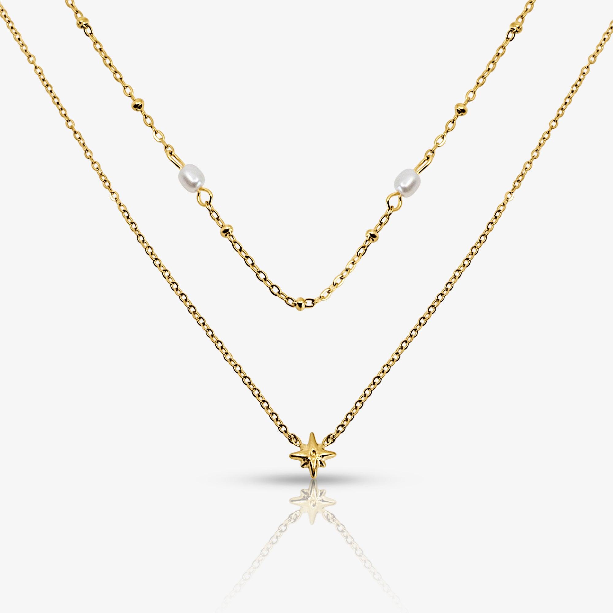 Evry Jewels Sunlit Pearl Necklace