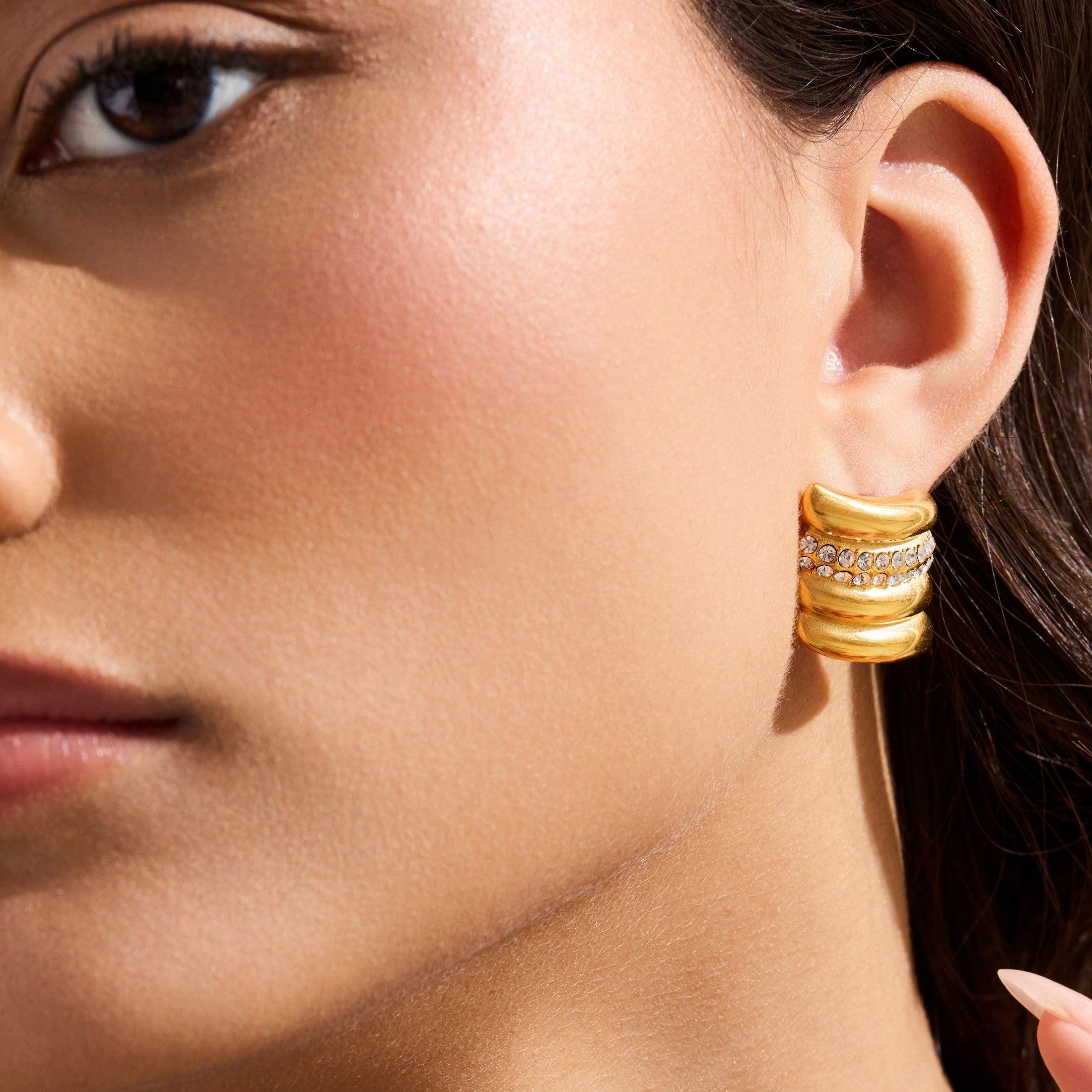 Evry Jewels Old Hollywood Earrings
