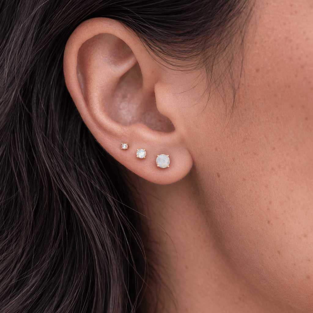 Evry Jewels Fairy Dots Stud 3-Piece Earring Set