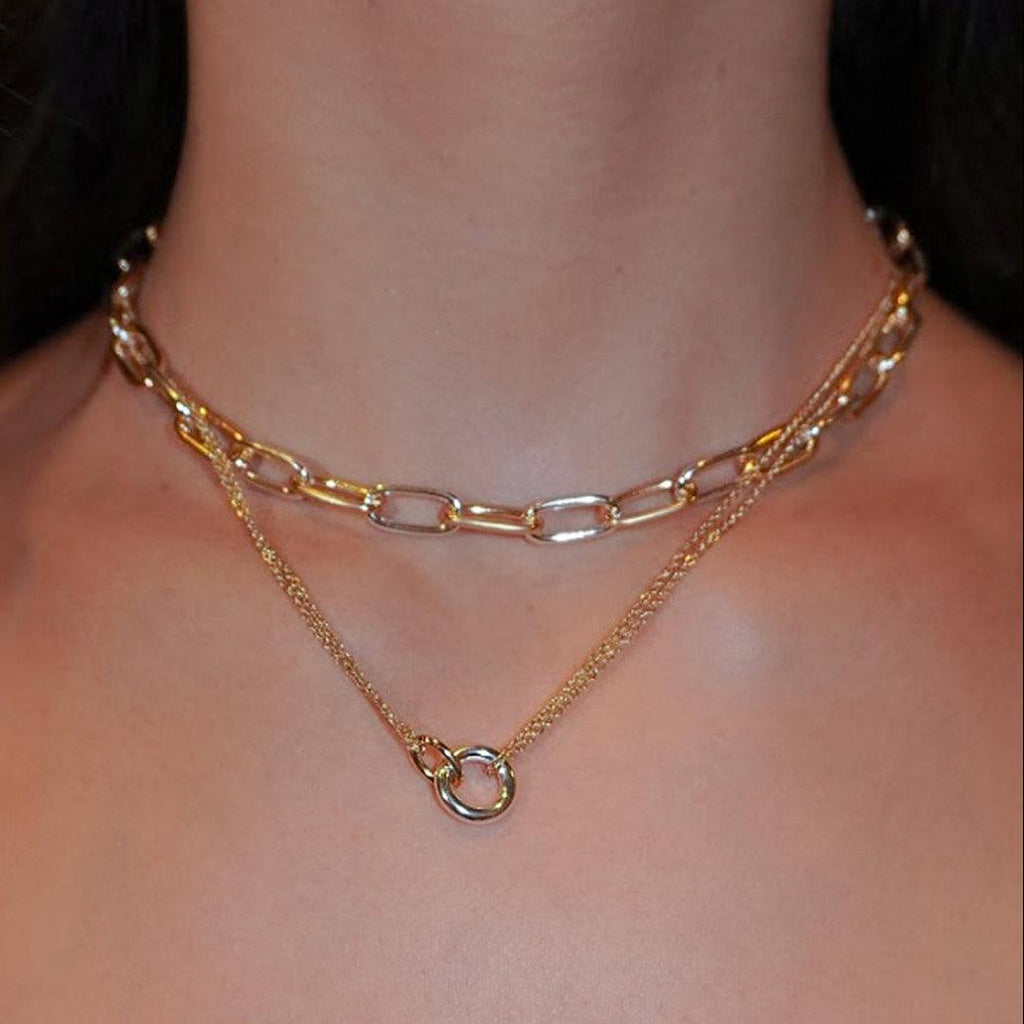 Evry Jewels Orbit Chain Necklace