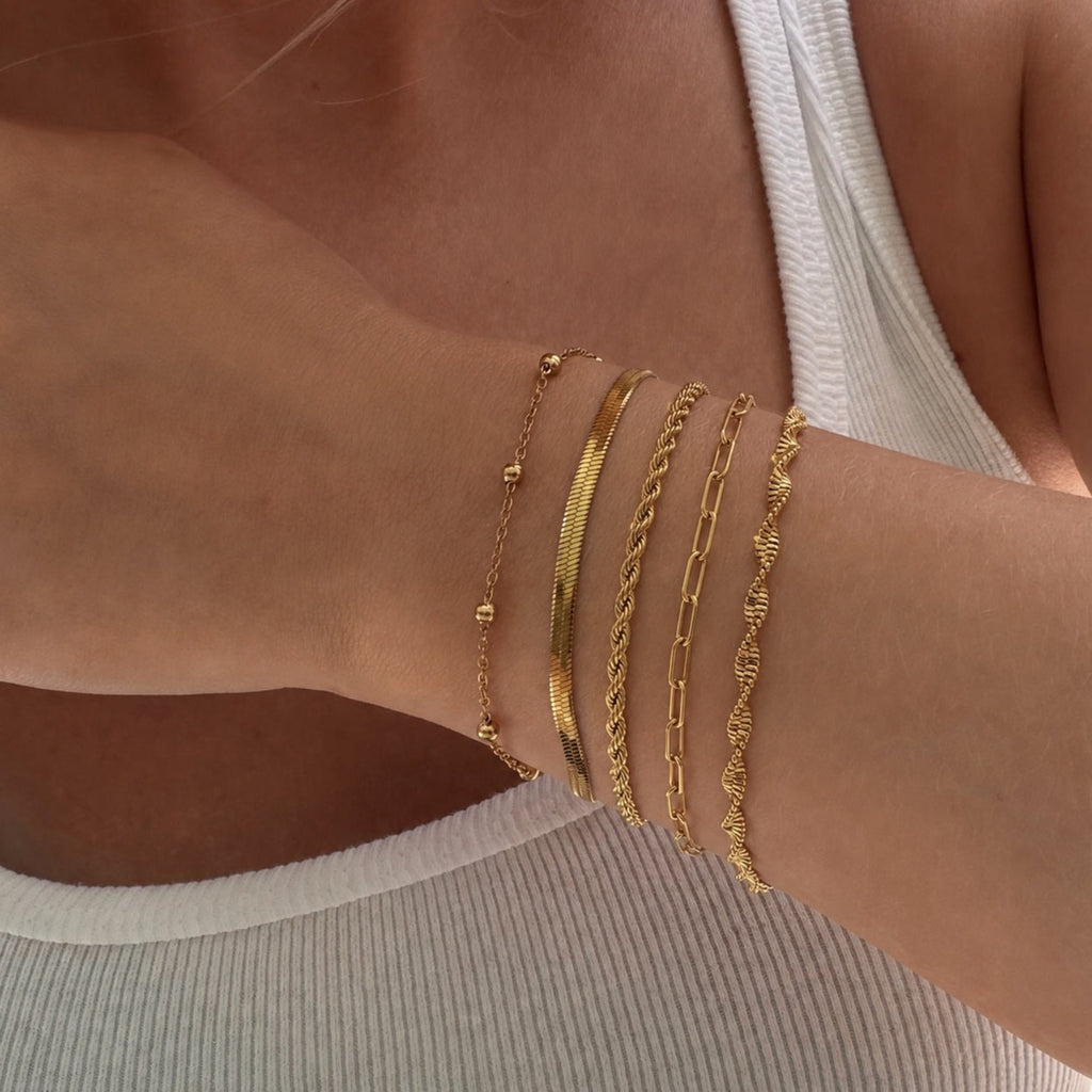 Evry Jewels Power Stack 5-Pieces Bracelets Set