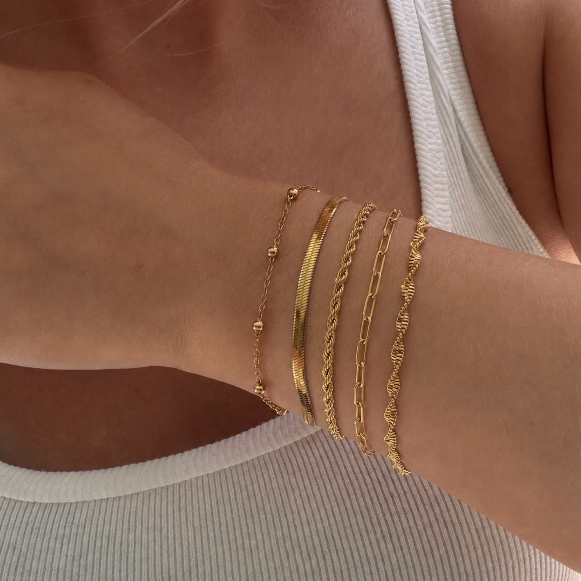Evry Jewels Power Stack 5-Pieces Bracelets Set