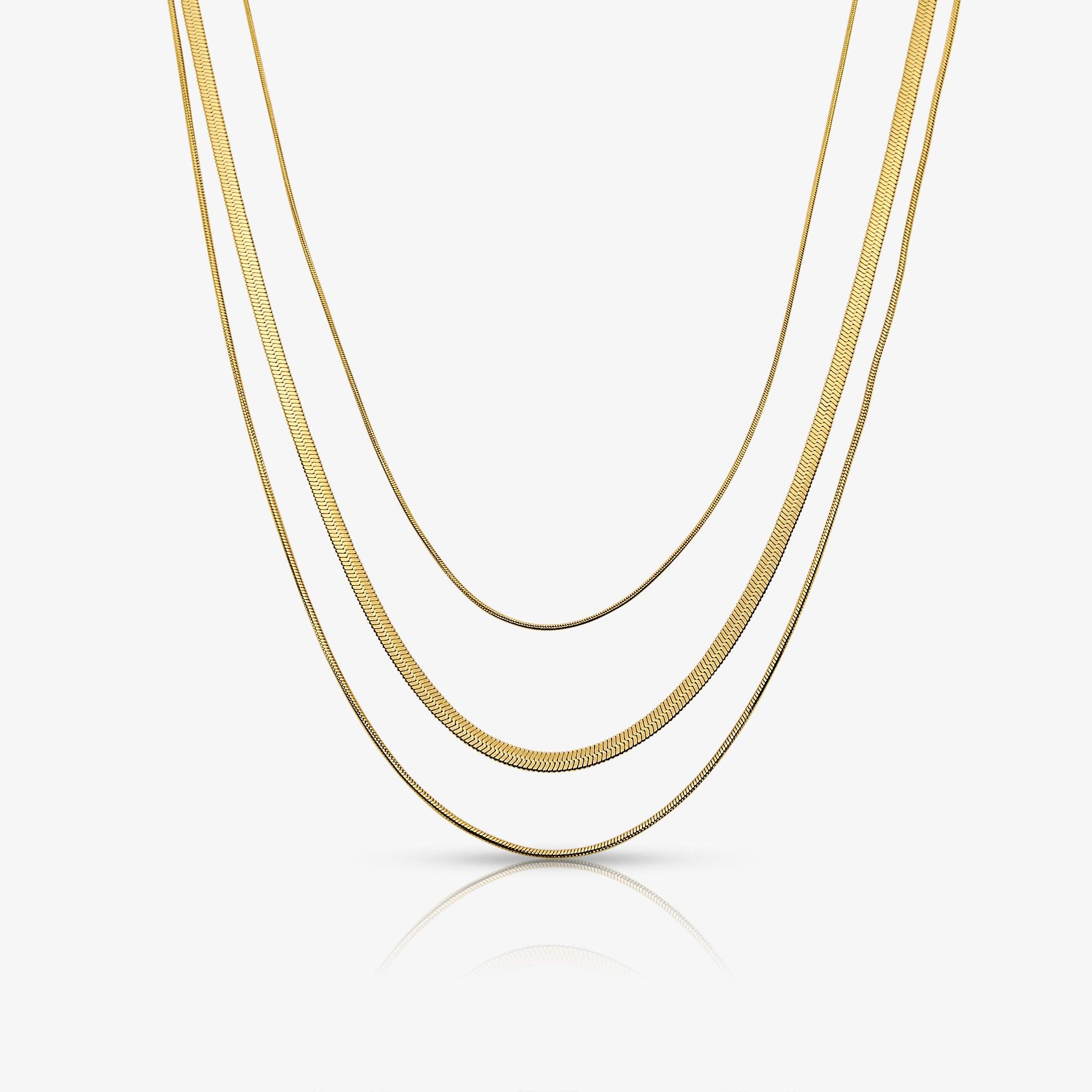 Evry Jewels Queen Behaviour Triple Layered Necklace