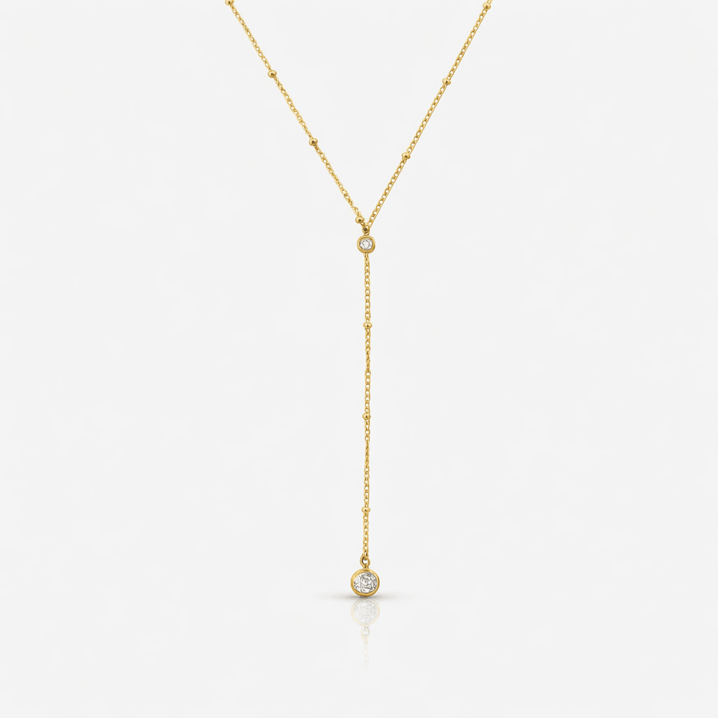 Evry Jewels Raindrop Lariat Necklace
