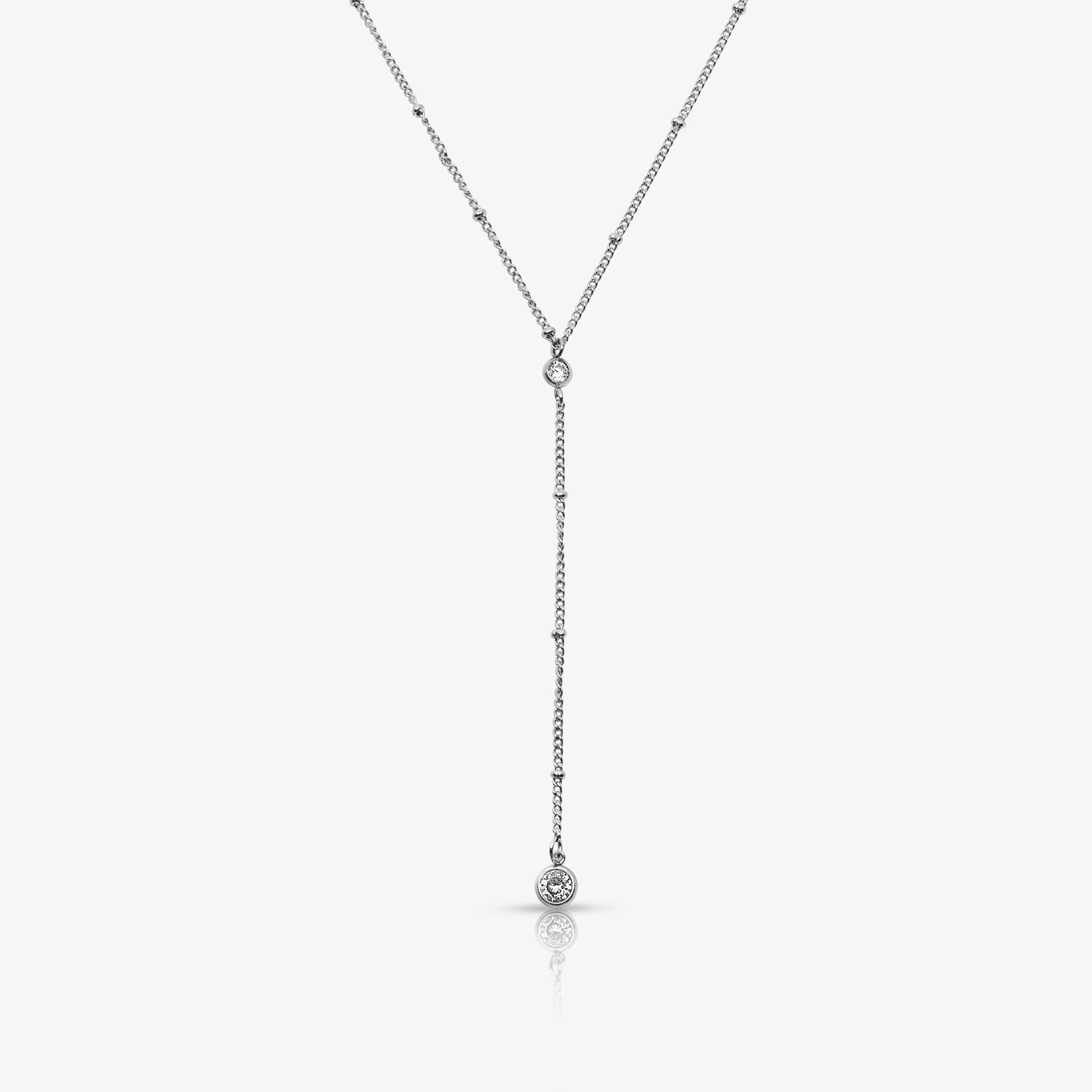 Evry Jewels Raindrop Lariat Necklace