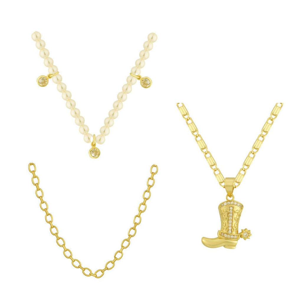 Evry Jewels Rodeo Royale Bundle: 3 Piece Necklace Bundle