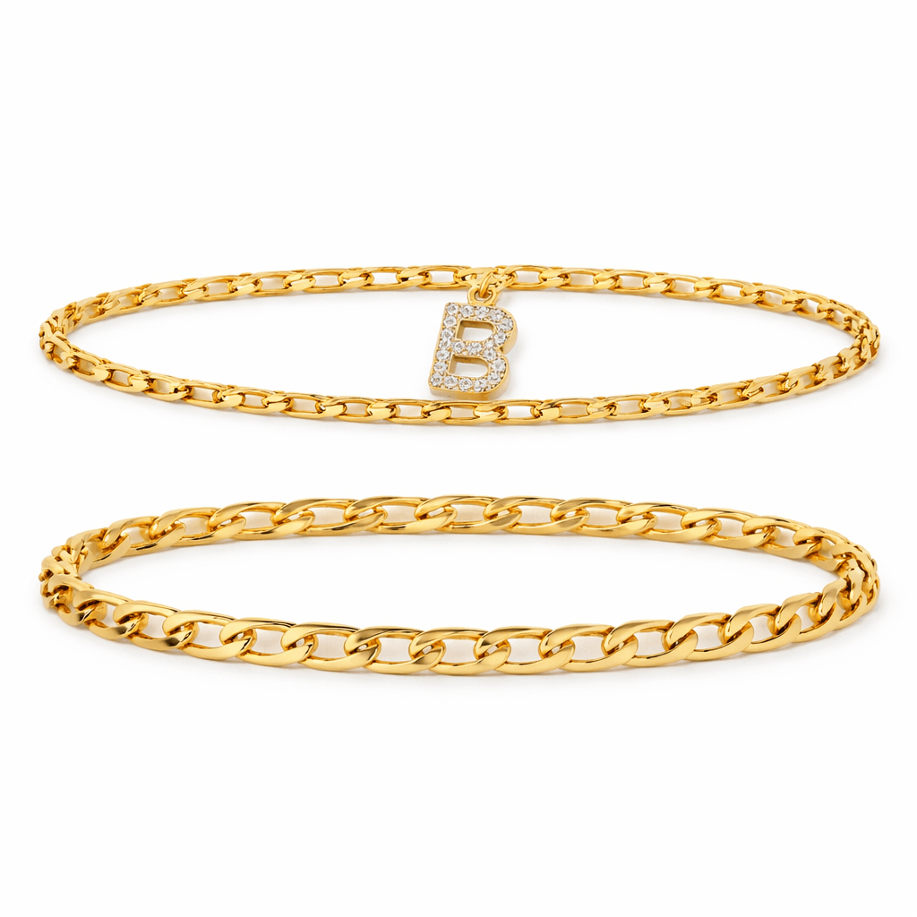 Evry Jewels Say it All Anklet