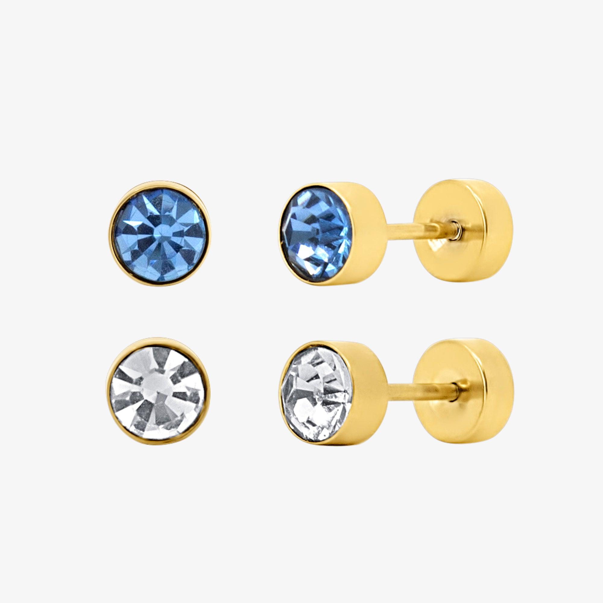 Evry Jewels Flat Back Earrings Set Collection