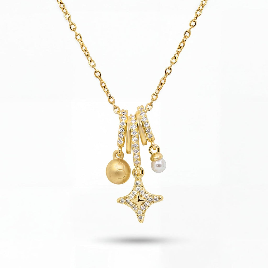 Evry Jewels Evry FC Soccer Charm Necklace