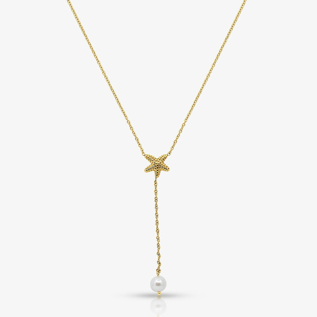 Evry Jewels Pearly Sea Lariat Necklace