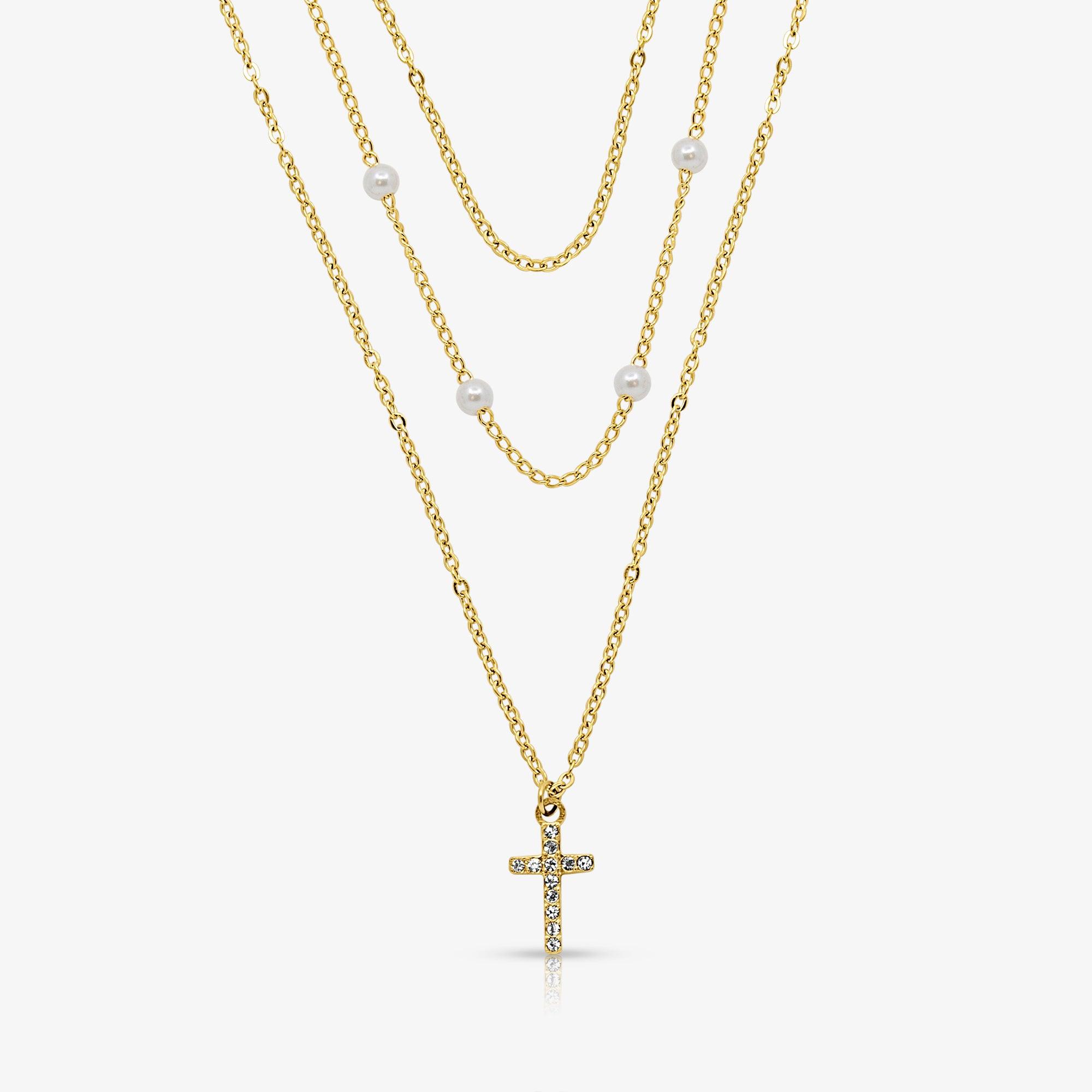 Evry Jewels Sunday Crush Necklace 3 Piece Set