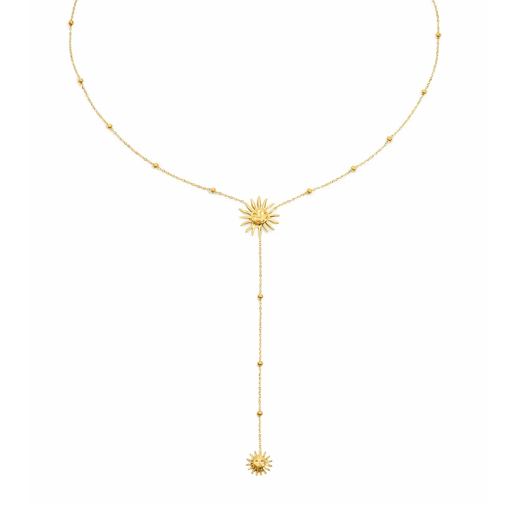 Evry Jewels Sunny Glow Lariat Necklace