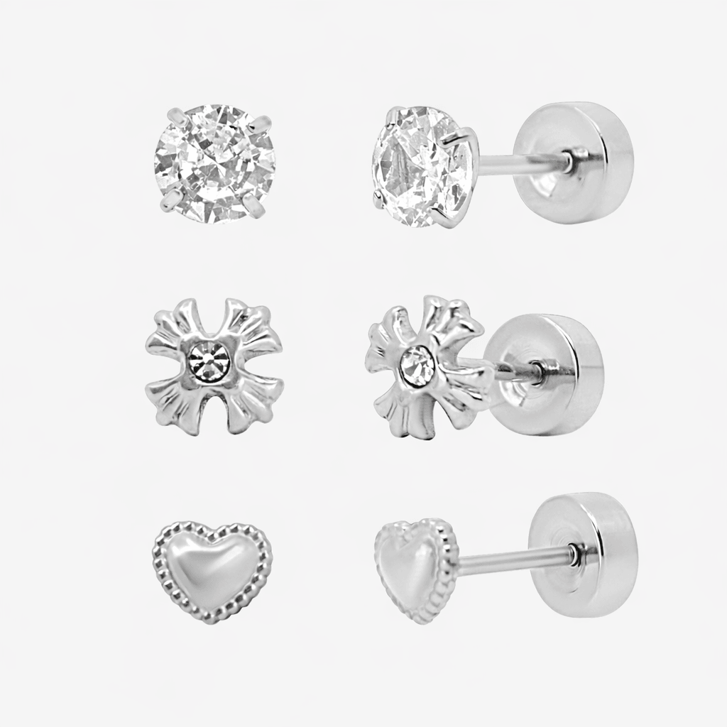 Evry Jewels Flat Back Earrings Set Collection
