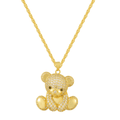 Evry Jewels Teddy Bear Necklace