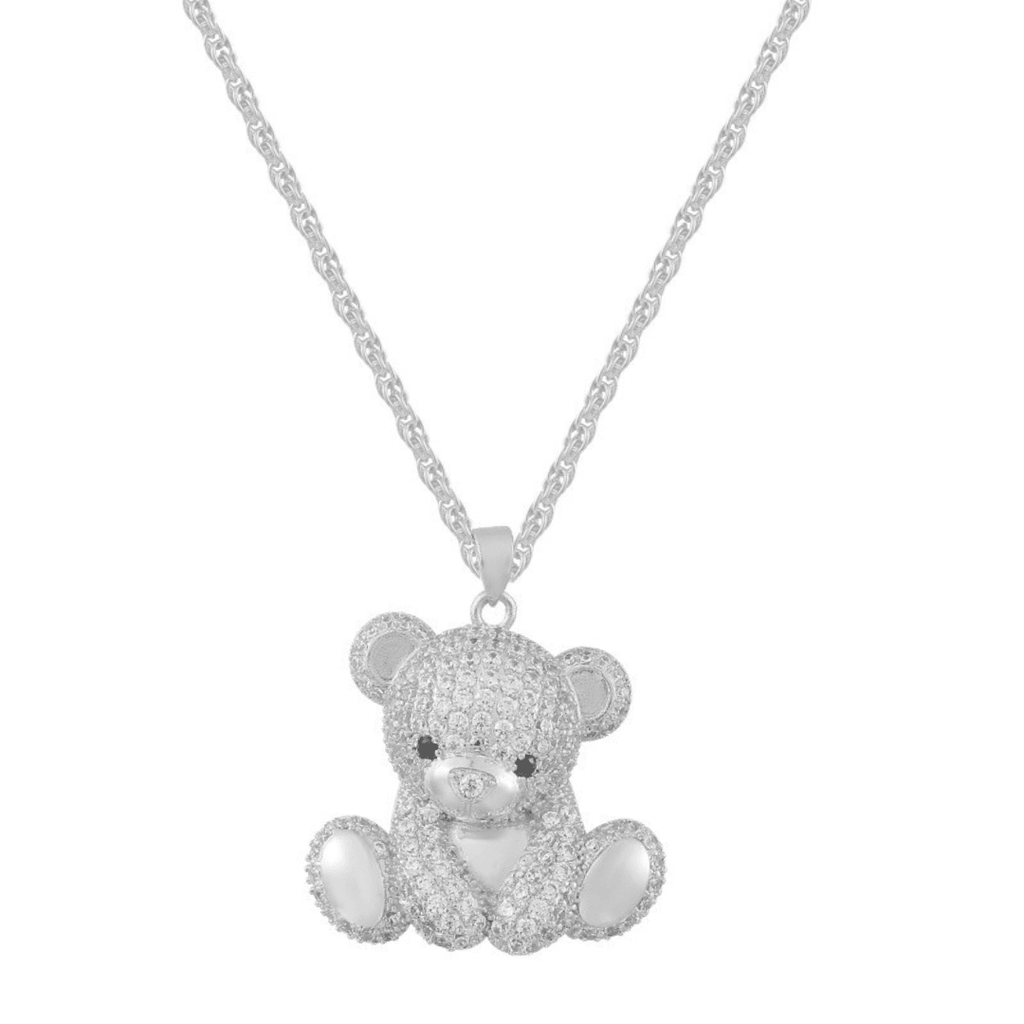 Evry Jewels Teddy Bear Necklace