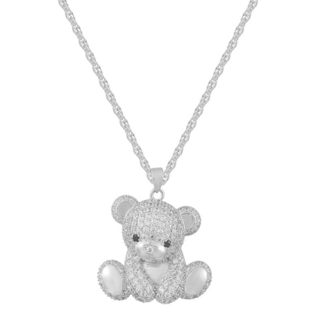 Evry Jewels Teddy Bear Necklace