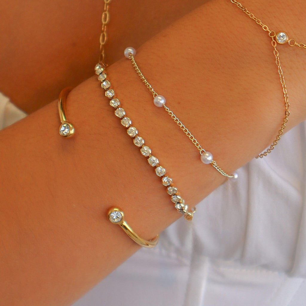 Evry Jewels High-Shine Tennis Bracelet